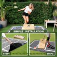 thumbnail image 4 of 2 pcs 5 x 8 FT Cornhole Mat Durable Cornhole Pitch Pads with Waterproof Backing Felt Surface for Board Stability & Toss Bag Protection Outdoor Playing Surface for Backyard Tailgating & Lawn Games, 4 of 6