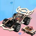 thumbnail image 3 of EIMELI Kid en Bois DIY Assemblage 4-CH Électrique RC Voiture de Course Modèle Science Expérience Jouet, 3 of 9