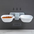 thumbnail image 4 of Bol pour Chat Chien Hauteur Réglable Double Bols Nourriture Eau Bol pour Animaux, 4 of 5
