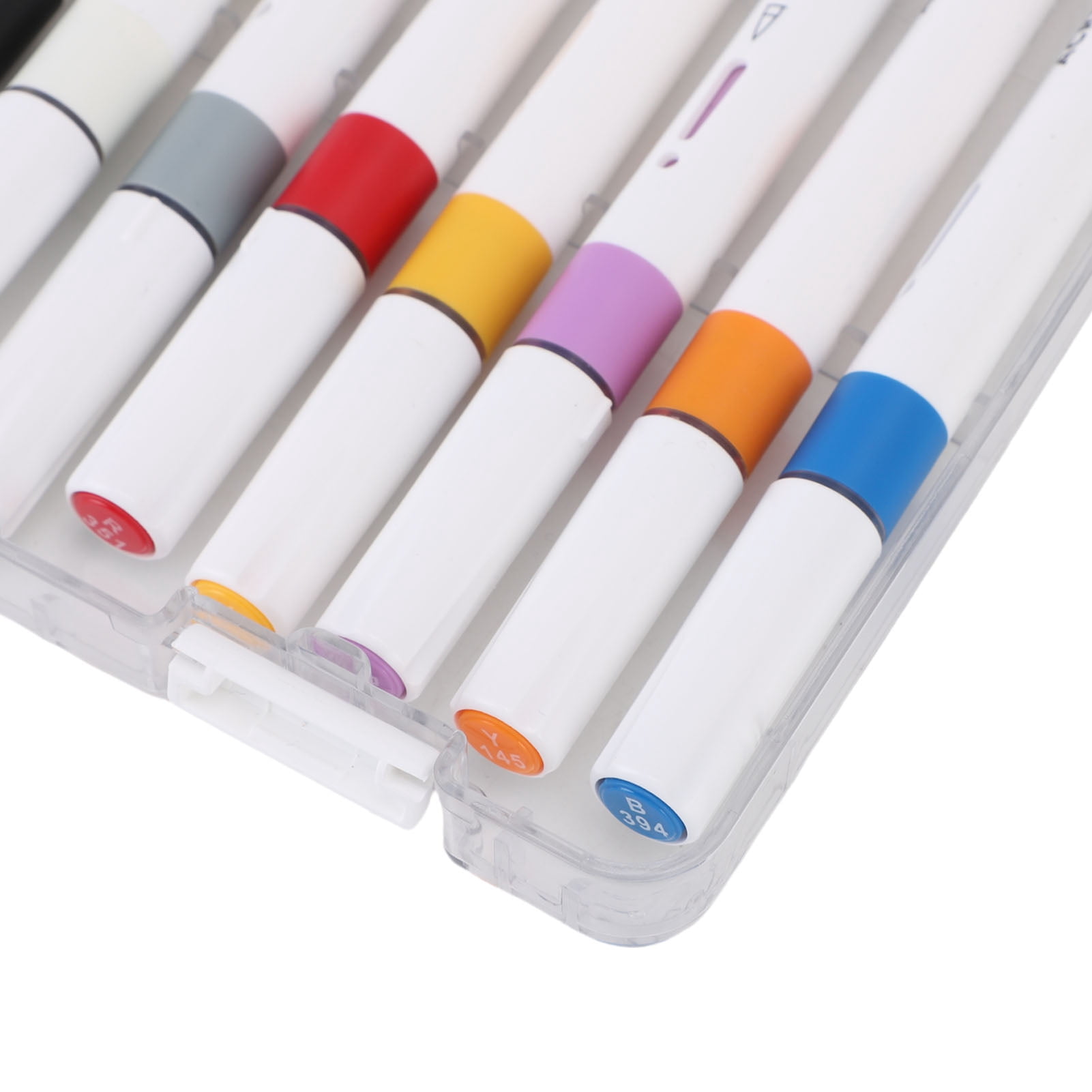 YAHHU 12 Colors Acrylic Paint Pen Set Direct Liquid Tip Art Markers for Rock Glass Wood Ceramic Canvas Crafting Projects White Rod Durable Assorted Multicolor