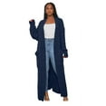 thumbnail image 2 of Pull à Manches Longues pour Femmes, Cardigan en Tricot Décontracté Automne Hiver, 2 of 4