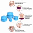 thumbnail image 2 of Pack Of 4 Chinese Acupuncture Rubber Cupping Vacuum Massage Cellulite Therapy, 2 of 5