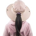 thumbnail image 2 of Muryobao Toddler Child Kids Girls Summer Sun Hat Wide Brim UV Protection Hats Floppy Bucket Cap for Beach Fishing Gardening Pure Pink, 2 of 7