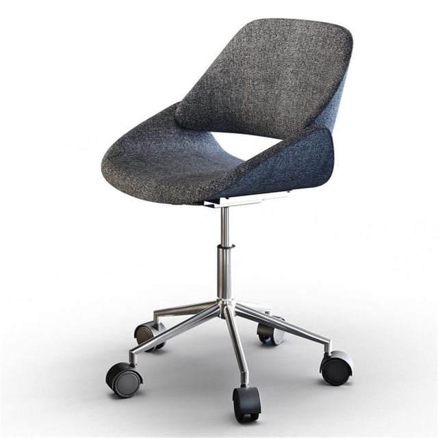 Scranton & Co Chaise de Bureau Exécutive Pivotante Réglable en Tissu, Gris