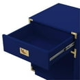 thumbnail image 5 of Posh Living Angela Nightstand with Metal Corner Brackets in Dark Navy/Gold, 5 of 8