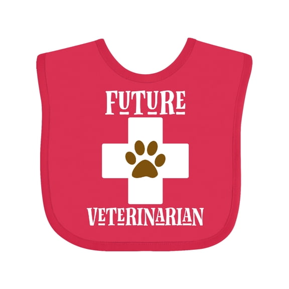 Inktastic Vet Future Veterinarian Childs Boys or Girls Baby Bib