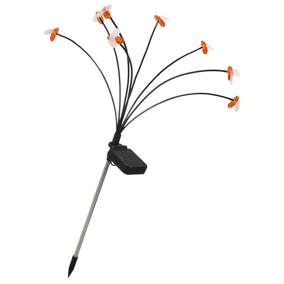 Solar Lights Outdoor Floor Lamp Ground Stake Solar Light 5X70CM Black