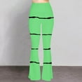 thumbnail image 6 of Maoxin Women's Leggings Women Tight Fitting Hip Hugging Shapewear Striped Flared Pants Yoga Pants Workout Pants Women Green 2XL, 6 of 6