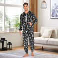 thumbnail image 3 of joogoo Tattoo Skeletons-a1 Unisex Adults Onesies Pajamas Jumpsuits L, 3 of 7