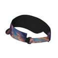thumbnail image 2 of Honeii Dreamy Dandelion Sunset Print Adult Sunscreen Visor Cap, Adjustable Sun Protection Hat,Sun Visor Hats,UV Protection Outdoor Sports Golf Running Sun Caps, 2 of 7