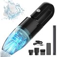 thumbnail image 1 of Aspirador de Mano Inalámbrico, Aspirador de Coche Portátil 2*2000mAh con Filtro Lavable y 3 Boquillas, Aspirador de Mesa Potente 40W 4500Pa para Hogar Coche Oficina Cocina Sofá Mascotas, 1 of 5