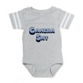 thumbnail image 1 of CafePress - Bl_Camera Shy - Cute Infant Baby Football Bodysuit, 1 of 1