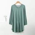 thumbnail image 4 of Birdeem Blouses pour Femmes Blouse Unie Décontractée Mode Col Rond Régulier Sans Manches Vêtements de Nuit Hauts, 4 of 9