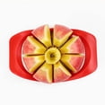 thumbnail image 4 of Stainless Steel Apple Slicer and Corer, 8-Blade Heavy Duty Fruit Cutter and Divider with Ergonomic Non-Slip Handles (Red), 4 of 4