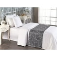thumbnail image 2 of Botanical Bed Runner, Vintage Floral Ornament Spring Season Repeated Branch Leaves Pattern, Decorative Accent Bedding Scarf for Hotels Homes & Guest Rooms, Twin, Lilac and Charcoal Grey, by Ambesonne, 2 of 3