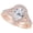 Rose Gold, variant on 1 Carat (ctw) Platinum Pear Cut LAB GROWN Diamond Engagement Ring Pear Shape Halo Diamond Wedding Bridal Set (Color D-E Clarity VS1-VS2)