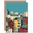 thumbnail image 1 of Manchester City Architecture Styles Cityscape Travel Birthday Greeting Card Plus Envelope Blank inside, 1 of 3