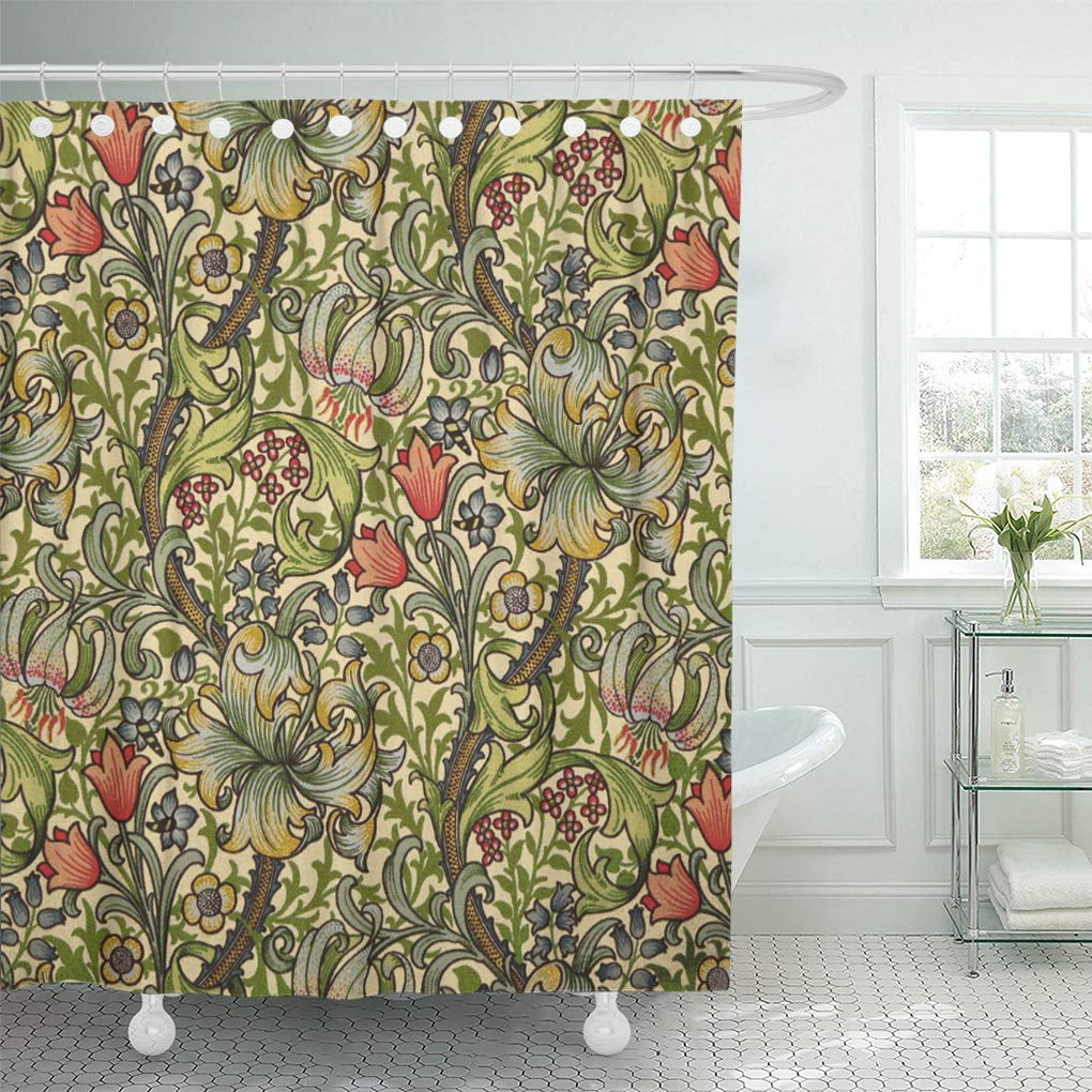 CYNLON Arts William Morris Golden Crafts Pre Raphaelite Floral Bathroom