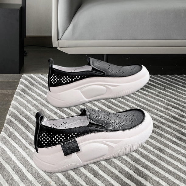 Zapatos informales para mujer, zapatillas deportivas, calzado antideslizante, calzado deportivo, zapatos de para correr, compras, ciclismo, Negro Yinane Zapatillas de deporte casuales de mujer