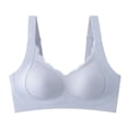 thumbnail image 5 of PMVFHDE Seamless Wireless Sleep Bra For Women Full Coverage Comfort All-Day Wear Soft Unlined Daily Light Gray - XL, 5 of 5