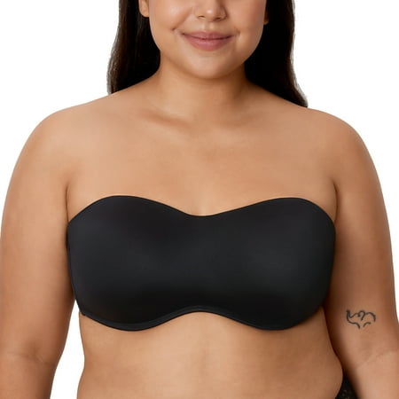 DELIMIRA Women s Seamless Strapless Bra for Large Bust Underwire Minimizer Multiway Bra