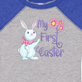 thumbnail image 4 of Inktastic My 1st Easter Cute White Bunny with Spring Flowers Boys or Girls Baby Bodysuit, 4 of 5