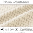 thumbnail image 6 of BOGUANG Elastic Chair Cover, T-shaped Pattern Dining Chair Covers (6 pieces - White), 6 of 7