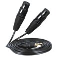 thumbnail image 2 of Cable de audio de interconexión balanceado TRS macho de 3,5 mm a XLR hembra doble compatible 1.5 metros, 2 of 9