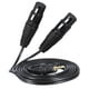 thumbnail image 2 of Cable de interconexión mini estéreo TRS de 3,5 mm macho a doble XLR hembra de 1,5 m 1.5 metros, 2 of 9