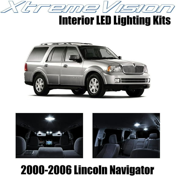 XtremeVision Interior LED for Lincoln Navigator 2000-2006 6 pcs Pure White Interior LED Kit Installation Tool