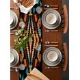 thumbnail image 2 of Colorful Aztec Table Runner-Cotton Linen- 72 Inch Holiday Dresser Scarves, Southwestern Boho Mexican Tribal Ethnic Tablerunner for Kitchen Coffee/Dining Bedroom Living Room Dinner Scarf Décor 13x72, 2 of 9