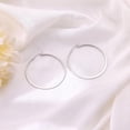 thumbnail image 3 of Flattened Gold Hoop Earrings for Women, 14K Gold Plated Hoops ,Hypoallergenic Lightweight Earring, 3 of 6