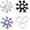 3 Pack, variant on 18-in-1 Snowflake Multi-Tool,Stainless Steel Snowflakes Multi-Tool Snowflake Tool Card Multifunctional Snowflake Screwdriver Tool Durable and Portable to Take (Black with gift box)