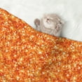 thumbnail image 2 of Yiaed Orange Glitter Print Dog Blankets-Cat Blanket Washable for Couch Protection,Puppy Blanket, Soft Plush Reversible Throw Furniture Protector-Medium, 2 of 8