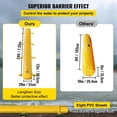 thumbnail image 2 of Flood Barrier 24ft, Reusable Water Diversion Tubes, PVC Flood Protection for Doorways & Garages, Lightweight, Yellow, 2 of 7