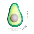 thumbnail image 3 of Sensory Toys, Half Avocado Shaped Stress Ball, Soft Squeeze Toys, Relaxation Toys, 4.5X2.5 Inch Fake Avocado Fruit Squeezable Toys for Fine Motor Skill Practice, Calm Down Time, 3 of 8