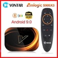 thumbnail image 2 of Vontar X3 Amlogic S905X3 Android 9.0 TV Box 4GB RAM 64GB ROM 32G 128GB Smart 8K Set Top Box 1000M Dual Wifi TVBOX Youtube Tan Jianjun unisex, 2 of 2