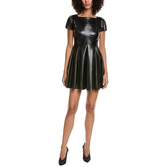 Amanda Uprichard womens Harper Mini Dress, xs, Black