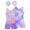 Mermaid & Rainbow, variant on Aideaone Girls 2 Pack Gymnastics Leotards with Matching Scrunchies Sparkly Biketards 4-10Y