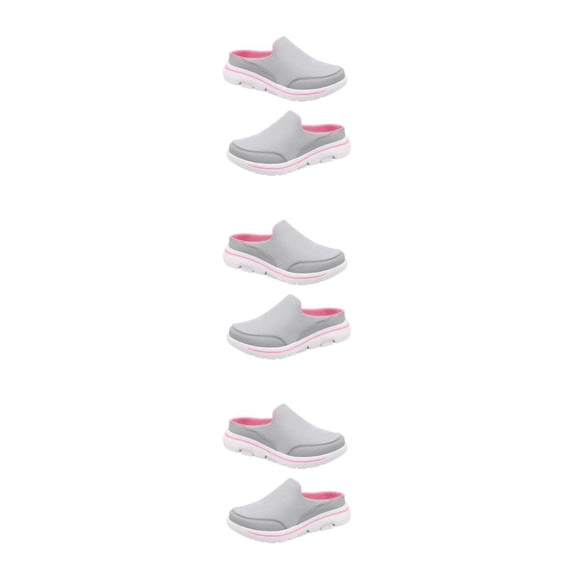Qarigey 1 par de toboganes de cubierta de malla portátiles para mujer, sandalias de tacón plano para fiesta para niñas, calzado para Type1 NO1