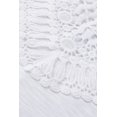 thumbnail image 4 of ABPHQTO Top de hombros descubiertos con encaje en contraste blanco para mujer, 4 of 5