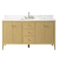 thumbnail image 2 of Vanity Art 60" Bathroom Vanity with Sink, Freestanding Storage Cabinet with Engineered Marble Top, Flip Down Tray, Drawer, and Shelve, 2 of 7