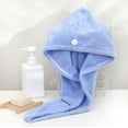thumbnail image 5 of 2 Pack Microfiber Hair Towel Wrap Ultra Absorbent, Fast Drying Hair Turban Soft, Anti Frizz Hair Wrap Towels for Women Wet Hair, Curly, Longer, Thicker Hair(Color Random), 5 of 9