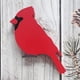 thumbnail image 4 of De Pájaro Cardenal Rojo, Diseño De Escena Diy, Pájaros De Madera En Forma De Decoración De Navidad, Adorno De Festival, Accesorios De Decoración De Navidad Methold HA041315-03, 4 of 6