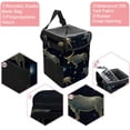 thumbnail image 2 of Taurus Constellation Foldable Car Garbage Can with Lid, Leak-Proof Mini Trash Can, Hanging Storage Bag for Car, 2 of 6