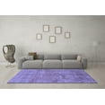 thumbnail image 3 of Ahgly Company Machine Washable Indoor Rectangle Abstract Blue Modern Area Rugs, 2' x 3', 3 of 4