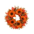 thumbnail image 2 of Fall Wreath for Front Door Thanksgiving Decorations Flower Sunflowers Maple Leaves Hanging Festival Artificial for Farmhouse Indoor Outdoor Window Wall Porch Decor by MPOISVA, 2 of 6
