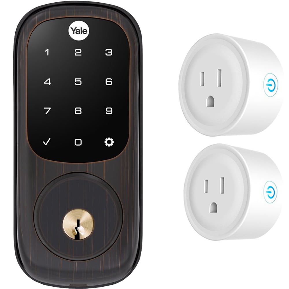 Yale Locks Assure Lock Touchscreen with ZWave in Oil Rubbed Bronze (YRD226) Bundle with Deco