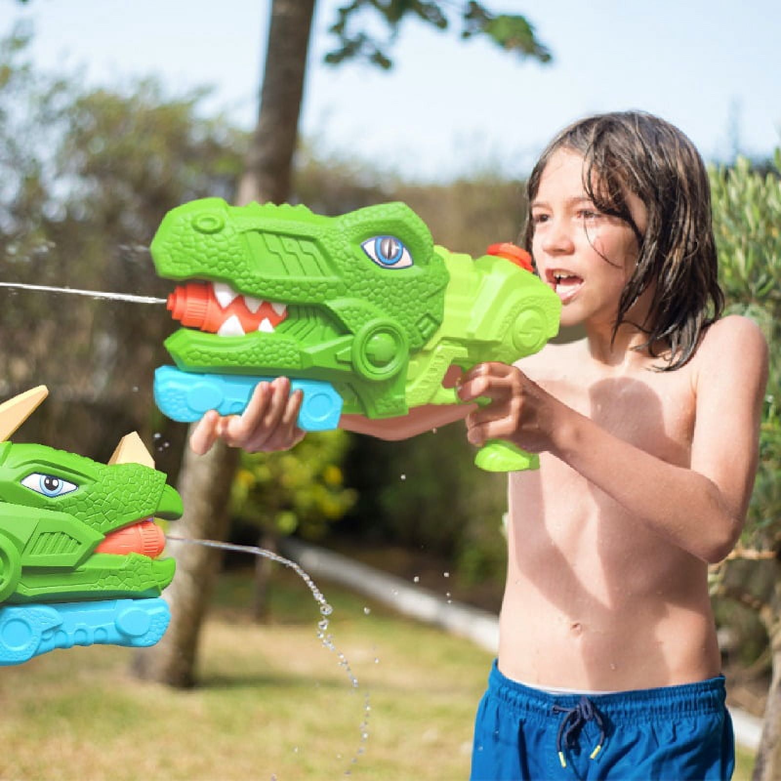 1 piece, water gun toy, water gun, splashing water festival, pumping dinosaur water gun, essential summer, swimming pool, water park