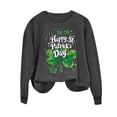 thumbnail image 4 of Staron Clearance Sale St. Patricks Day Shirts for Women Irish Shamrock Shirts Long Sleeve Tops Raglan Sleeve Pullover Tops Flowy Basic Crew Neck Tshirts, 4 of 5